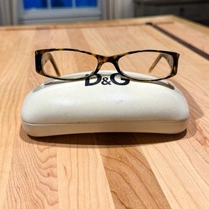 Vintage Authentic Dolce & Gabbana DG 1148-B 556 Havana Frames w/case